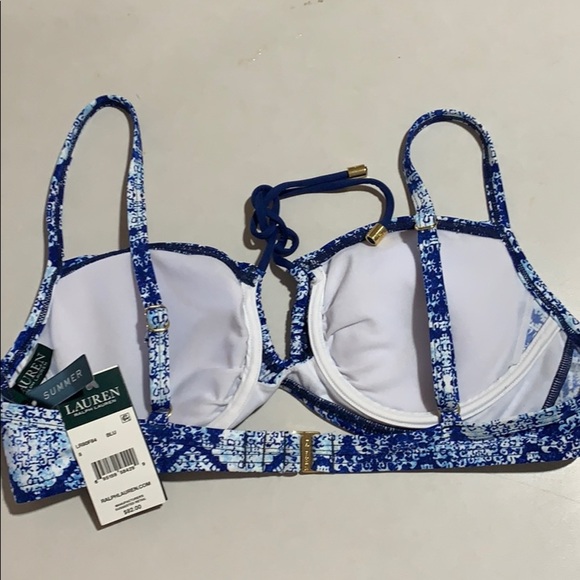 NWT Lauren Ralph Lauren Underwire Loop Front Top - Picture 4 of 6